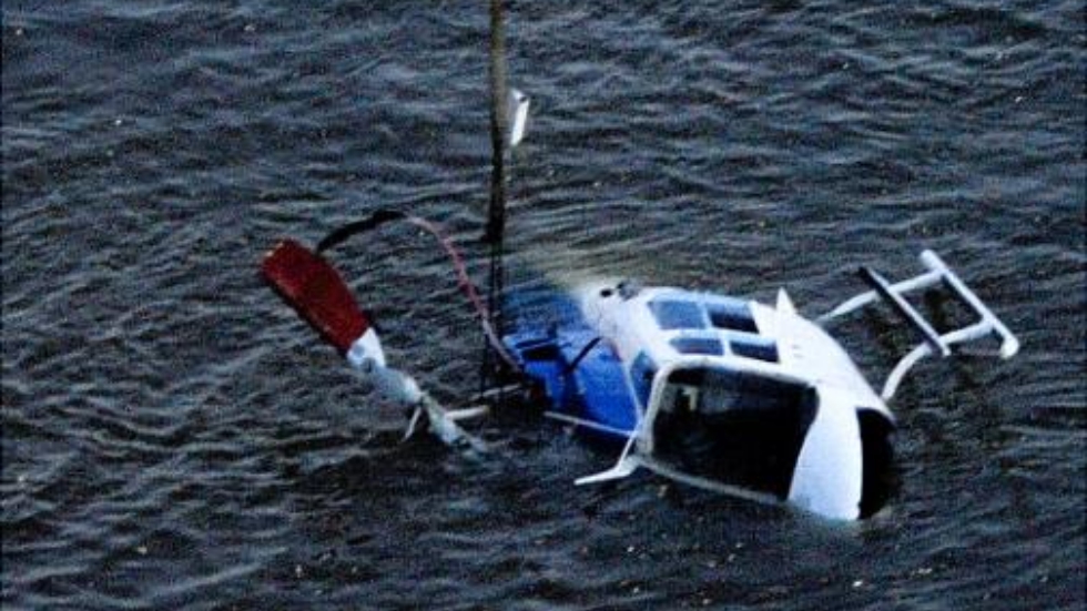 İstanbul’da yıldırım çarpan helikopter denize düştü