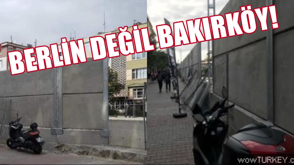 Berlin’i ikiye ayıran utanç duvarını hatırlatan duvar