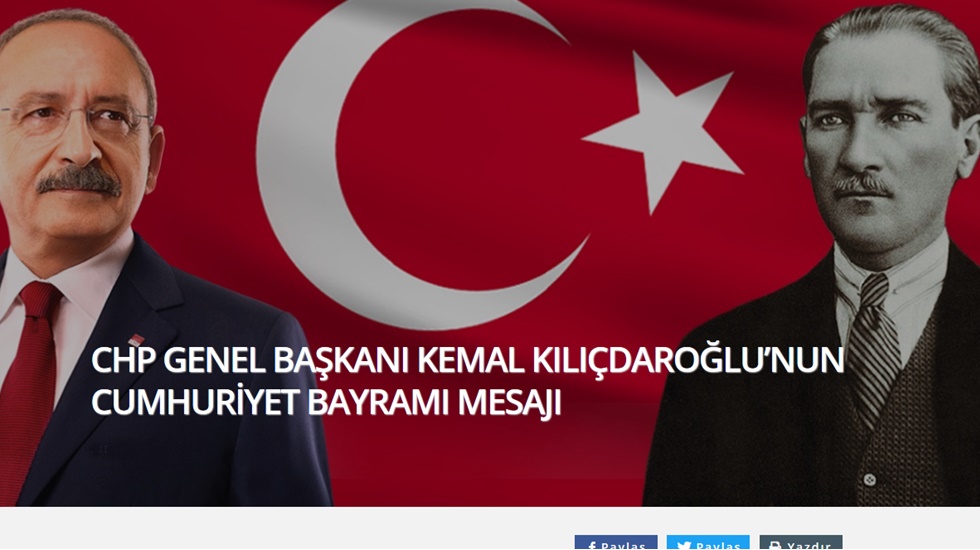 “Bizlerin sorumluluğu cumhuriyetimizi demokrasiyle taçlandırmaktır”