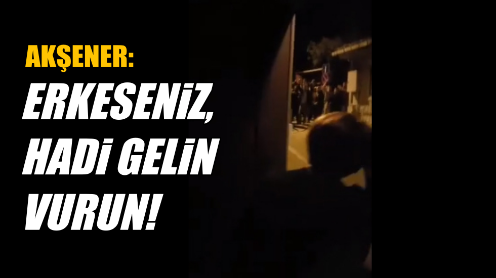 MHP’liler Akşener’in evinin önünde!