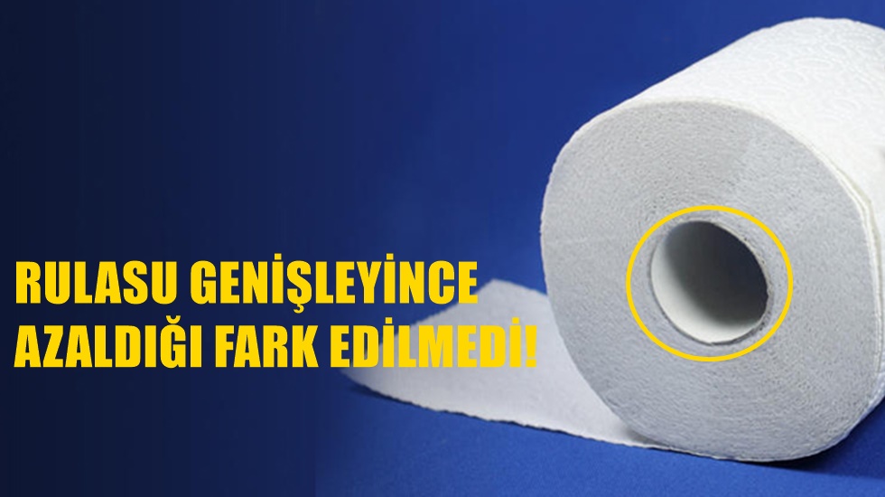 Tuvalet kağıtlarının rulosunu genişletip, çok gösteriyorlar