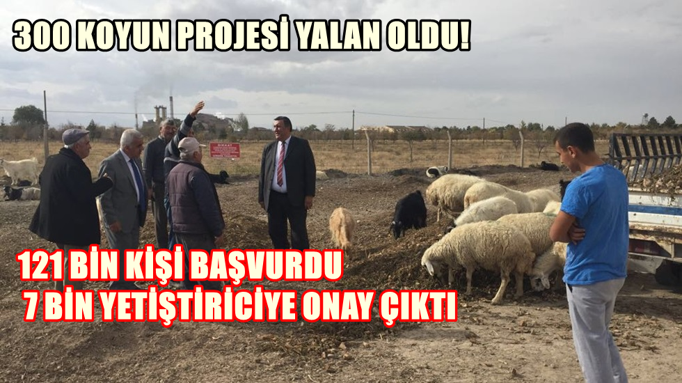 Gürer: “300 koyun projesi havada kaldı”