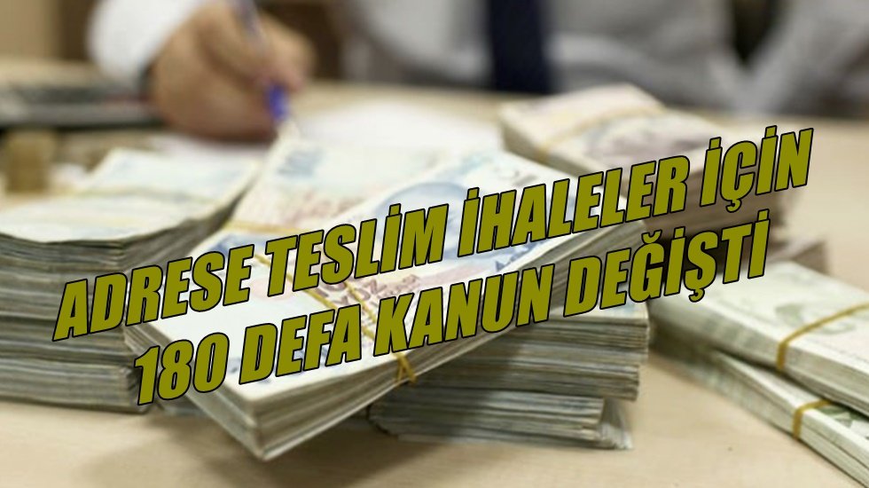 Bayır: Adrese teslim ihaleler için 180 defa kanun değişti