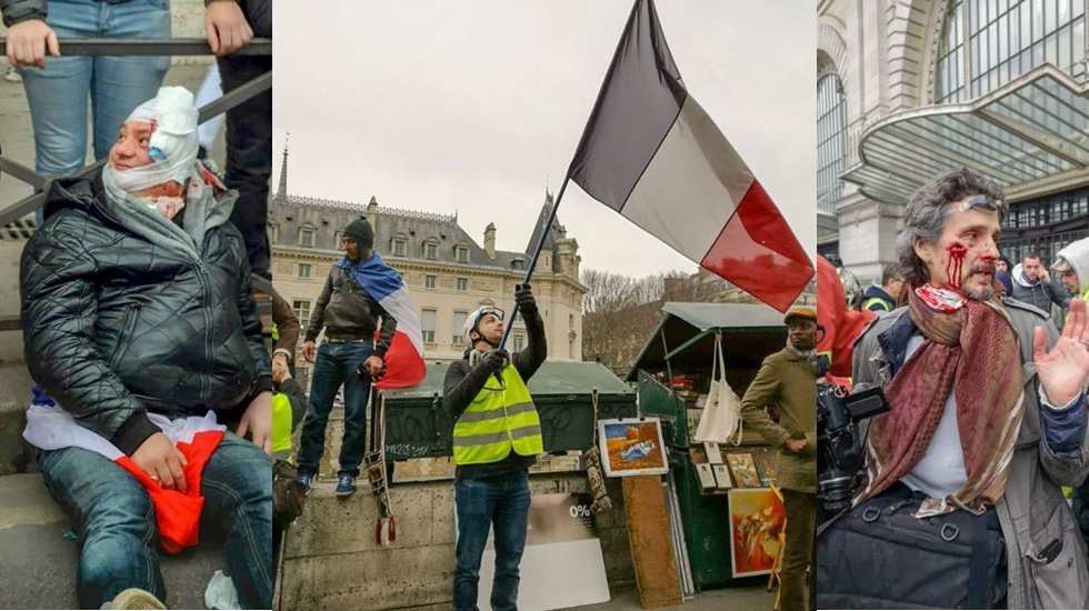 Sarı Yelekliler yılın ilk eylemine çok sert başladı