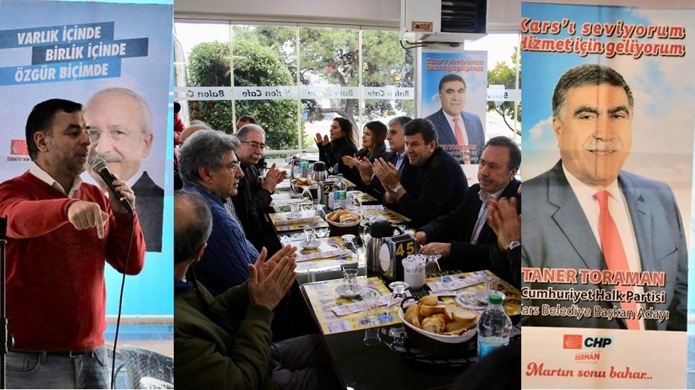CHP, Kars Belediye Başkan adayı Toraman'a İstanbul'dan destek
