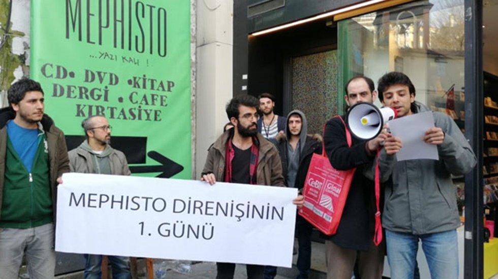 Mephisto çalışanlarından eylem