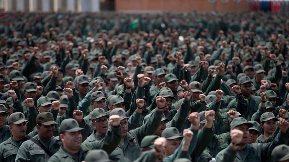 Venezüella tarihinin en büyük askeri tatbikatı