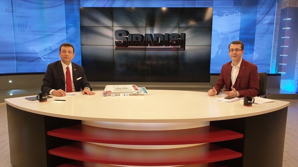 Ekrem İmamoğlu ile sunucu arasında tartışma: Kaç dakika susacaksın!