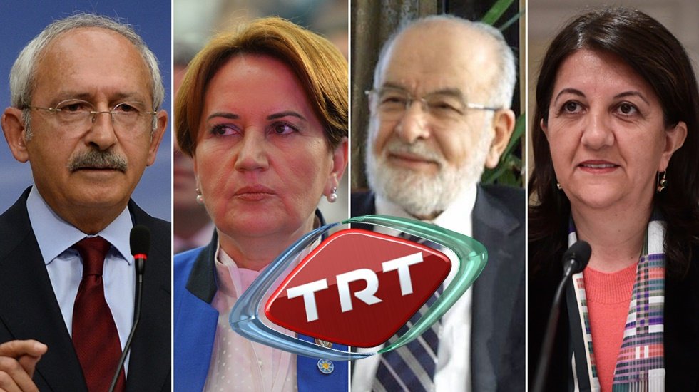 TRT, muhalefeti yine görmezden geldi