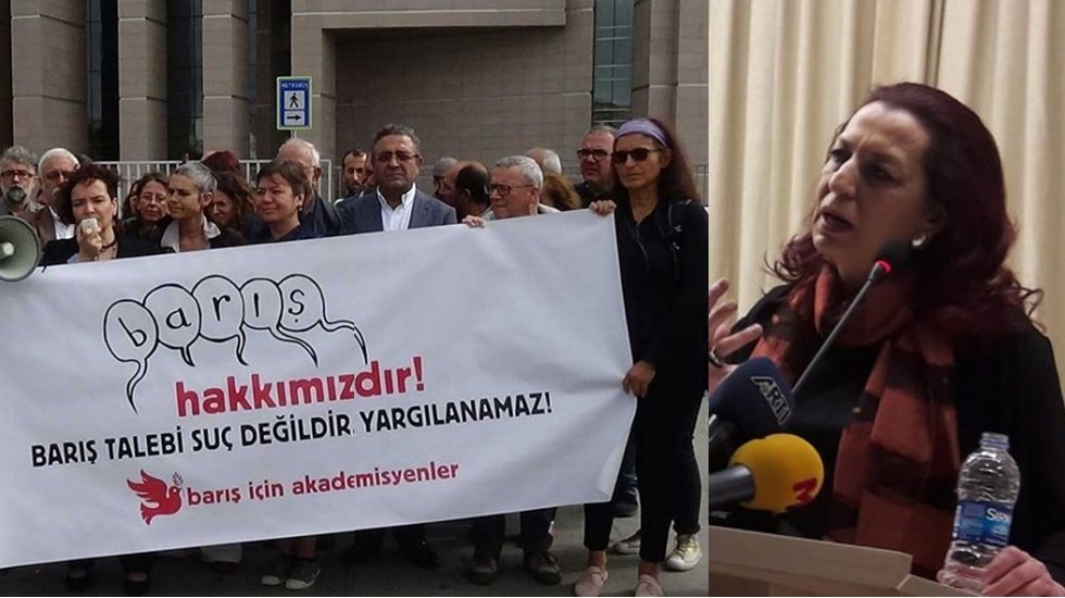 15 ay hapis cezası onanan barış imzacısına meslektaş desteği