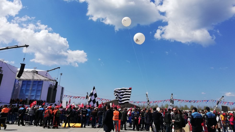 &Ccedil;arşı'da Maltepe mitinginde
