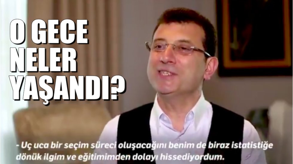 Ekrem İmamoğlu'ndan 31 Mart belgeseli: 'En uzun gece'