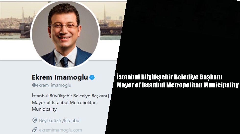 Ekrem İmamoğlu Twitter profilinde unvanını değiştirdi