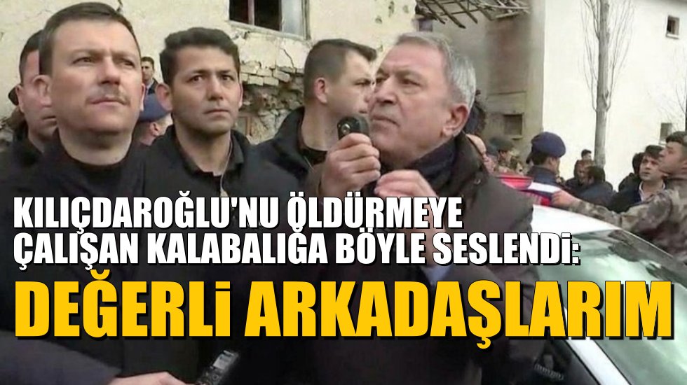 Hulusi Akar: Değerli arkadaşlarım, mesajlarınızı verdiniz, tepkinizi g&ouml;sterdiniz