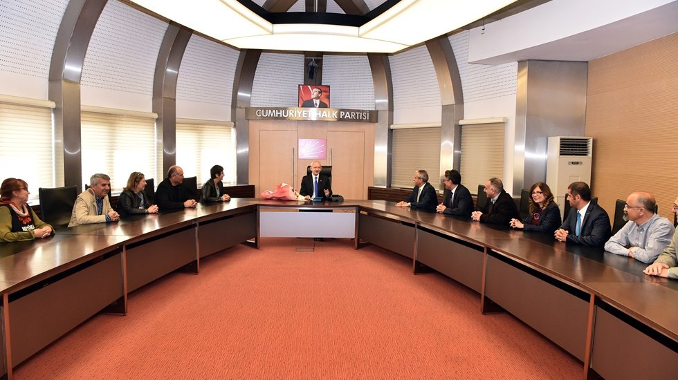 Kılı&ccedil;daroğlu'na TMMOB Mimarlar Odası Ankara Şubesinden ziyaret