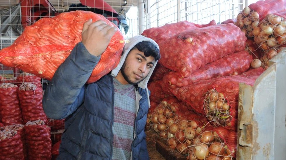 Fiyatını duyan akın etti, 1 kamyon soğan 1 saatte tükendi