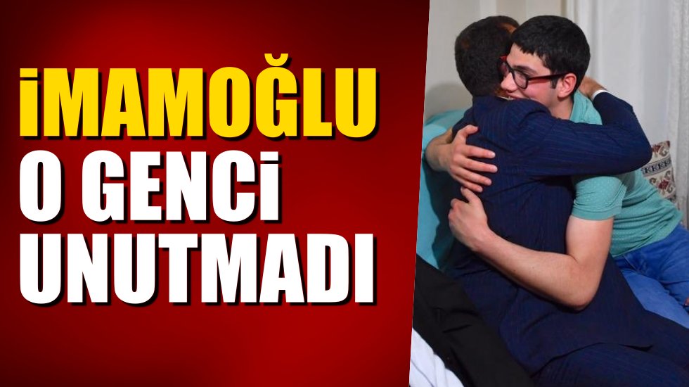 İmamoğlu'ndan maddi yetersiz sebebiyle okuyamayan gence ziyaret