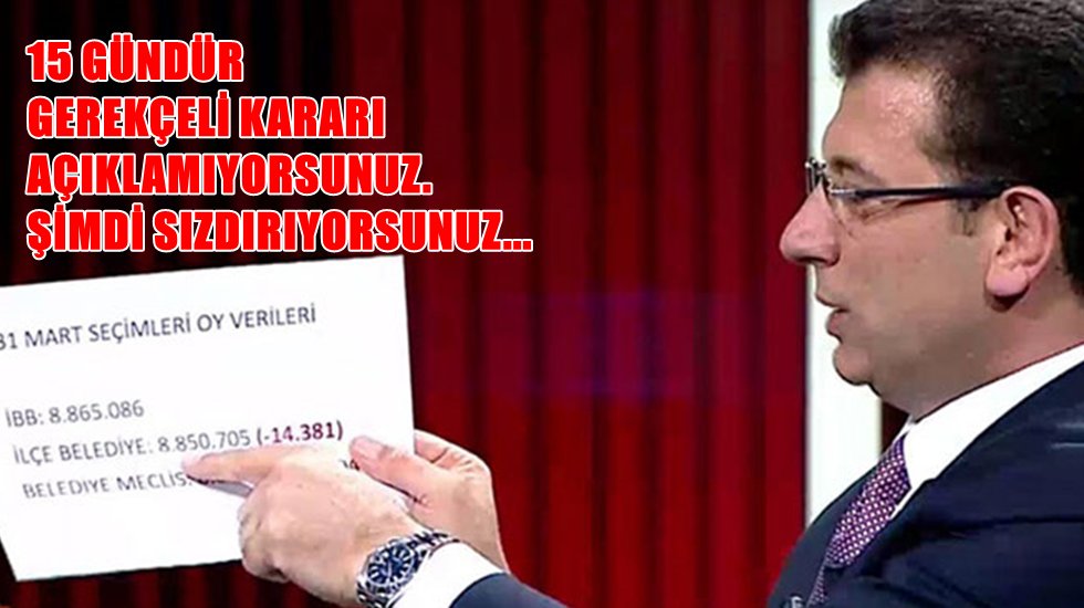 İmamoğlu&rsquo;ndan Yıldırım'ın iddialarına yanıt