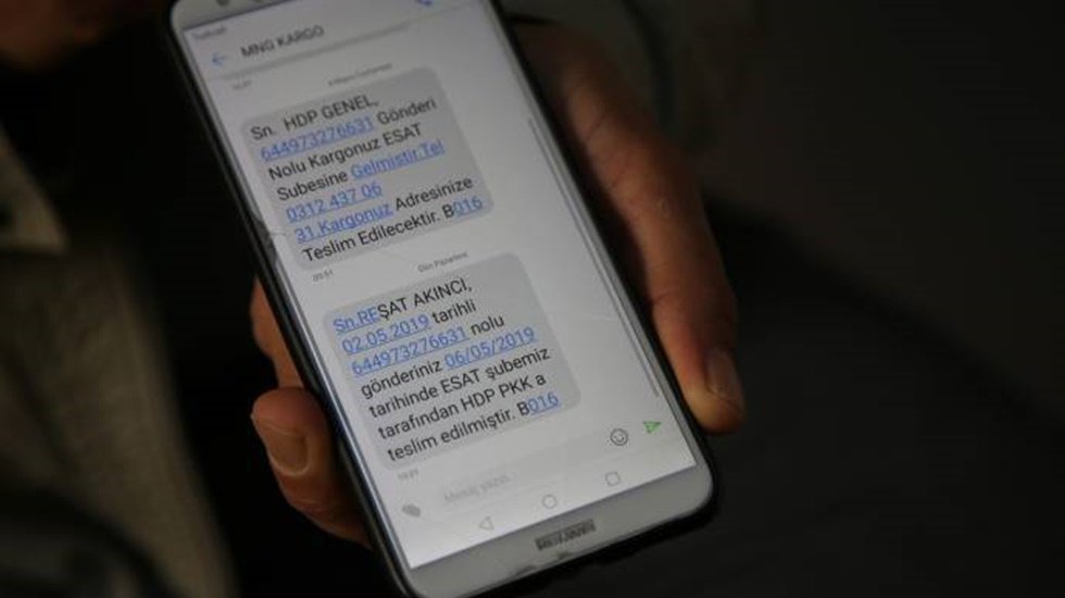 MNG Kargo'dan teslim mesajı: Gönderiniz HDP PKK’ya teslim edilmiştir