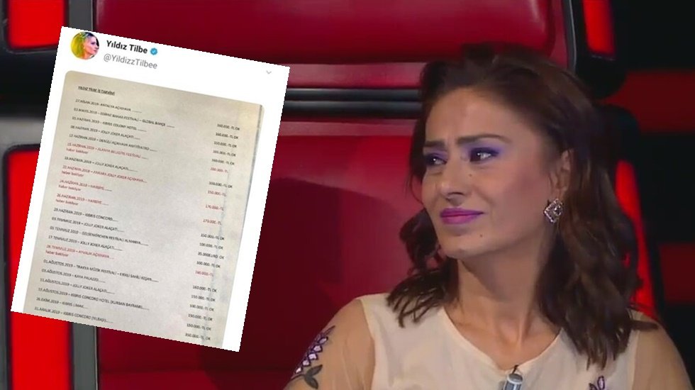 Yıldız Tilbe, yanlışlıkla aldığı ücretleri paylaştı