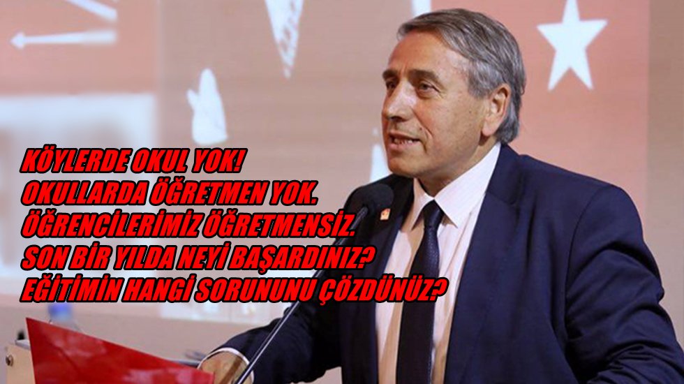 CHP'li Kaya: &ldquo;AKP eğitimin hangi sorununu &ccedil;&ouml;zd&uuml;?&rdquo;