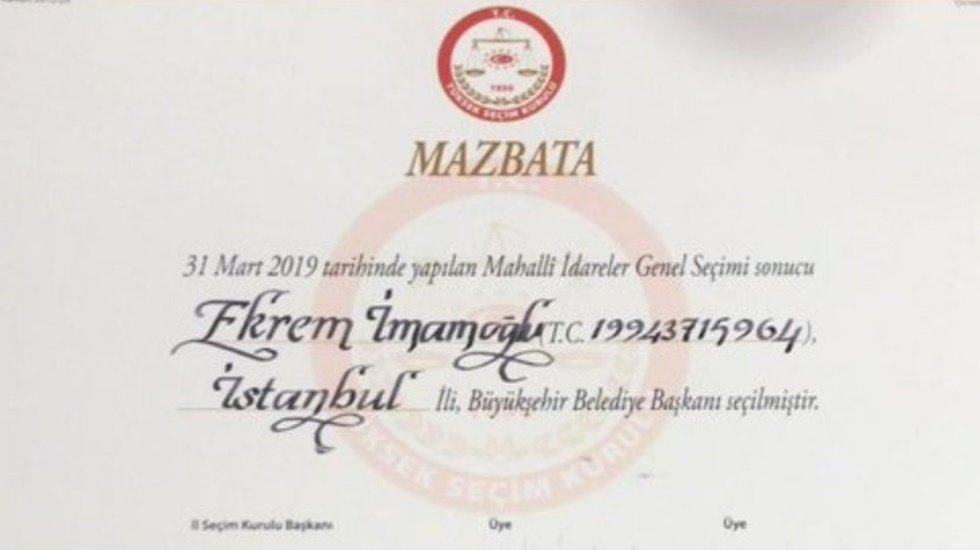 Ekrem İmamoğlu mazbatasını ne zaman alacak?