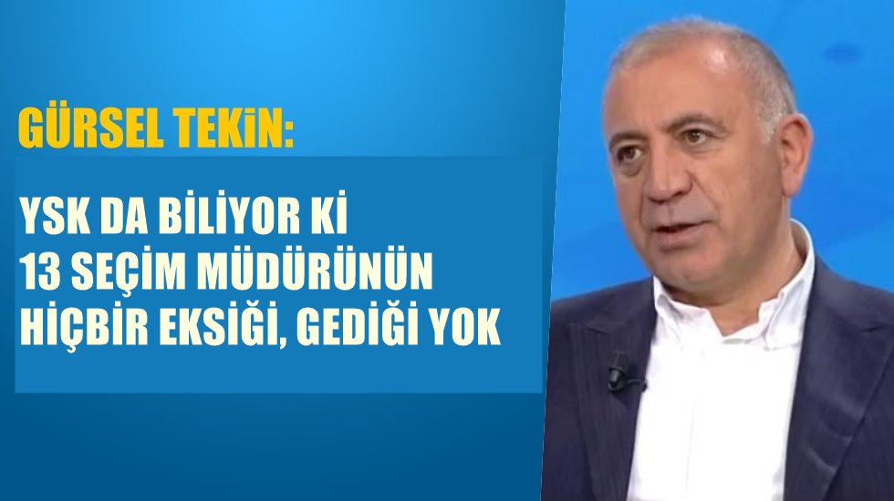 G&uuml;rsel Tekin: &ldquo;Bu karar, YSK'nın 6 Mayıs'ta milli iradeye yaptığı darbenin kılıfıdır&rdquo;
