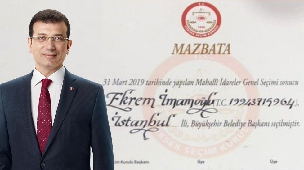 İmamoğlu'nun mazbatasını bug&uuml;n alması bekleniyor