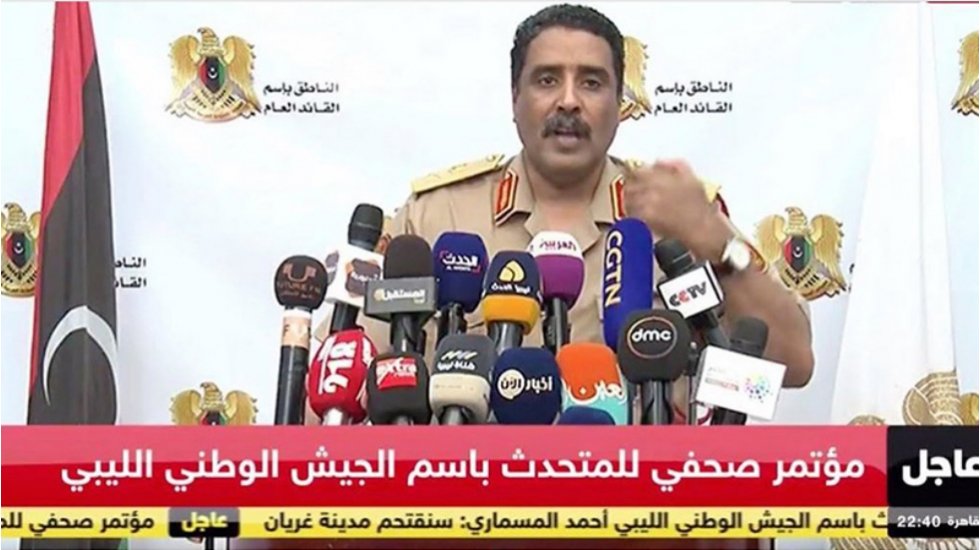 Libya Ulusal Ordu S&ouml;zc&uuml;s&uuml;: "T&uuml;rkiye'ye ait İHA d&uuml;ş&uuml;rd&uuml;k, hava sahamızı T&uuml;rkiye'ye kapattık"