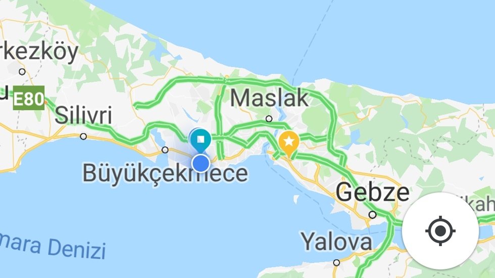 Trafik yoğunluğu İstanbul y&uuml;zde ikiye d&uuml;şt&uuml;