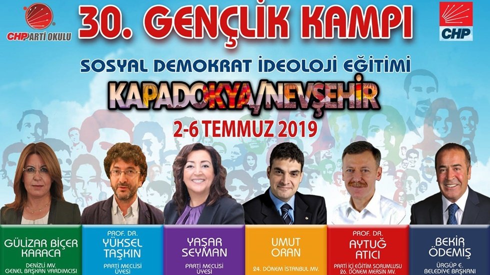 CHP Parti Okulu&rsquo;nun 30. Gen&ccedil;lik Kampı Nevşehir&rsquo;de Başladı
