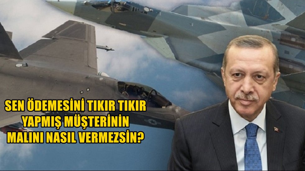 Erdoğan'dan ABD'ye F-35 tepkisi