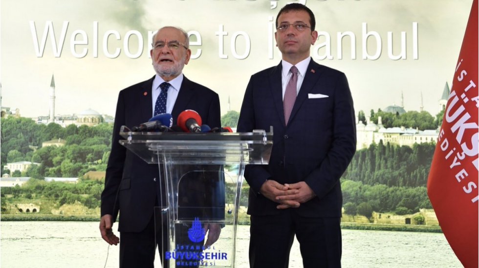 İmamoğlu ve Karamollaoğlu g&ouml;r&uuml;şt&uuml;