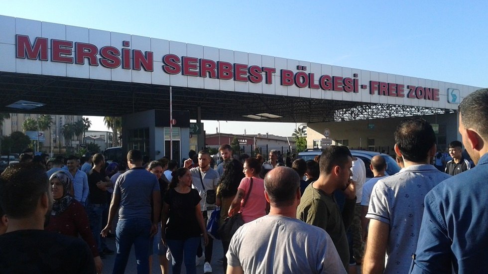 Mersin Serbest B&ouml;lge&rsquo;de patronlar mesaiden &ccedil;alıyor