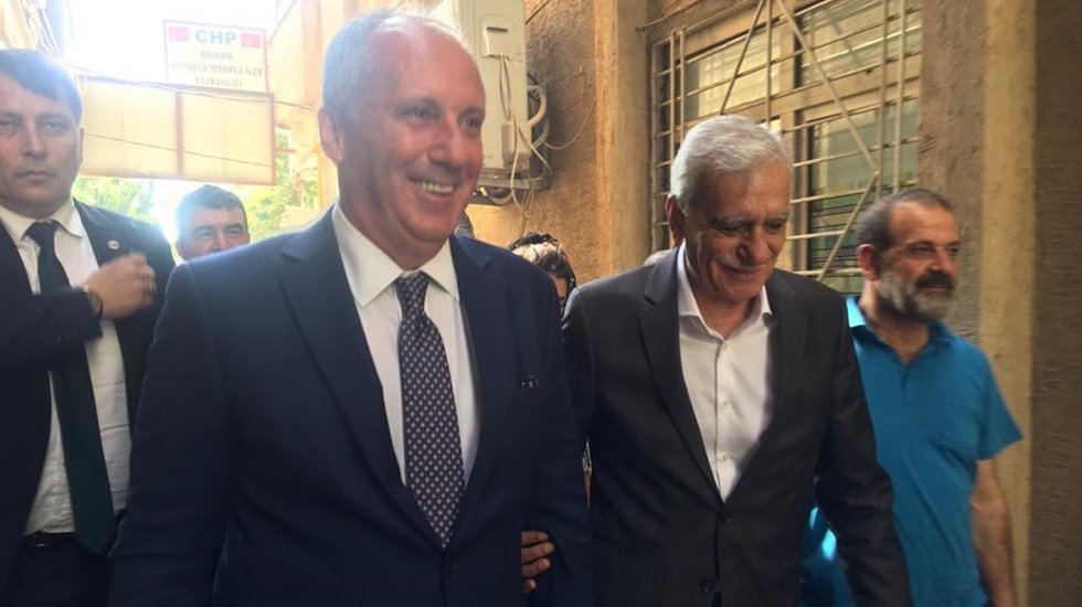 CHP'li Muharrem İnce, HDP'li Ahmet T&uuml;rk'e ziyaret