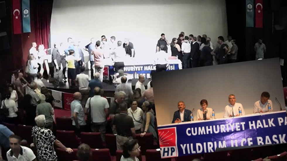 CHP toplantısında yumruklar havada u&ccedil;uştu