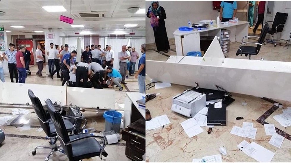 Gaziantep'te aynı hastanede hekime şiddet!&nbsp;