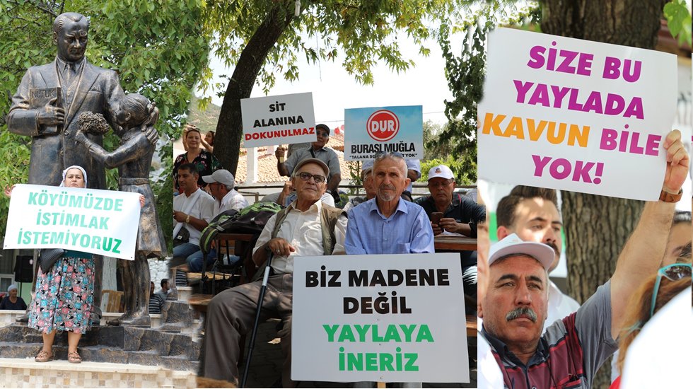 Karabağlar yaylasında ‘kömür’ protestosu