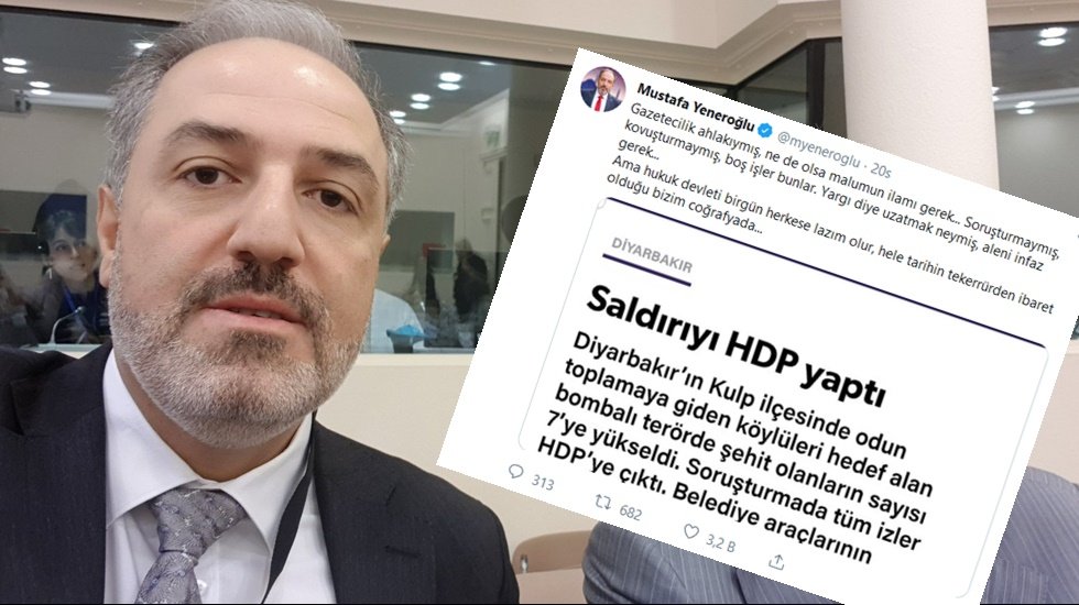 AKP'li vekilden Yeni Şafak'ın: 'Kulp saldırısını HDP yaptı' haberine tepki