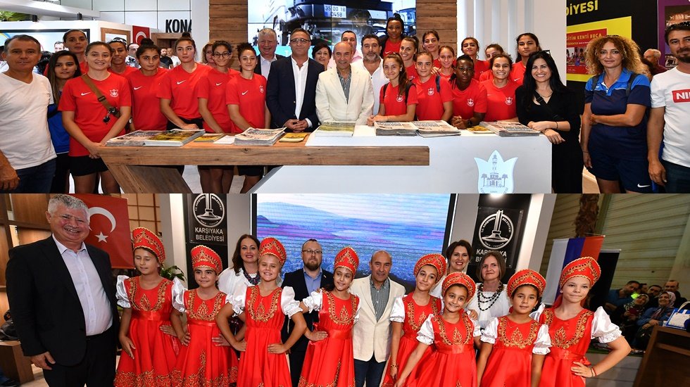 Başkan Soyer Fuar&rsquo;da İzmir turu attı