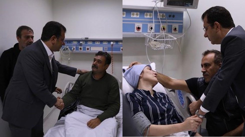 Başkan İmamoğlu ve Haluk Levent'ten Neslican&rsquo;ın ailesine taziye ziyareti