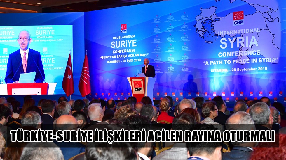 CHP &lsquo;Suriye Konferansı'nın sonu&ccedil; bildirgesini yayınladı&hellip;