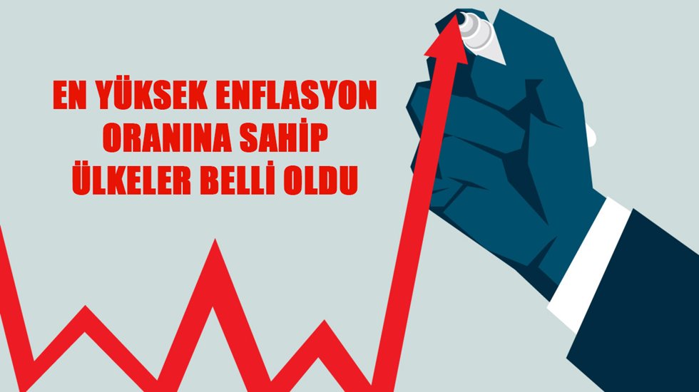 En y&uuml;ksek enflasyon oranına sahip &uuml;lkeler arasında 14. sıradayız