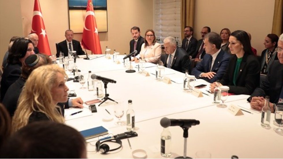 Erdoğan ABD'de Yahudi kuruluş temsilcileriyle buluştu
