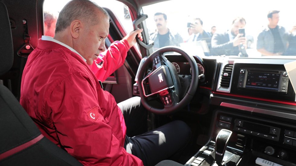 Erdoğan aracı test etti, beğenmedi