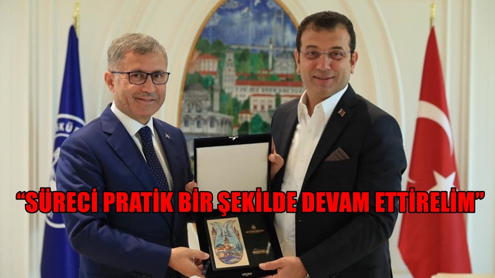İmamoğlu: “İçine siyaseti sokmadan başarabilmeliyiz”
