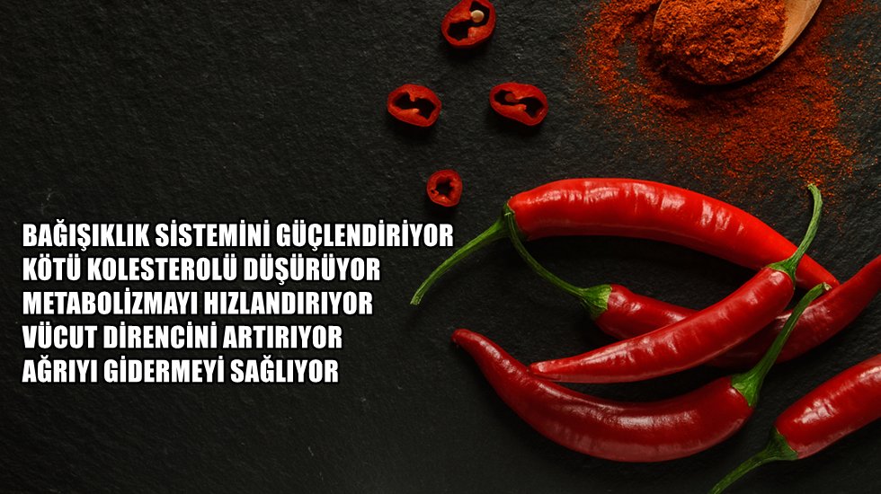 Acı biberin 5 önemli faydası