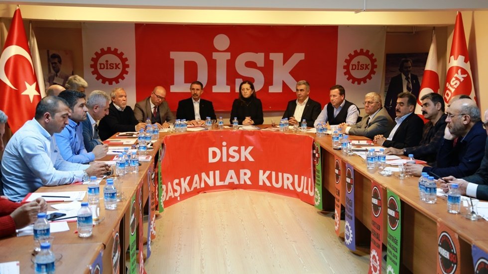 DİSK Genişletilmiş Başkanlar Kurulu Sonu&ccedil; Bildirgesi A&ccedil;ıklandı