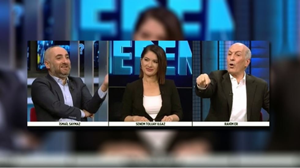 Canlı yayında &lsquo;Partili gazeteci&rsquo; tartışması