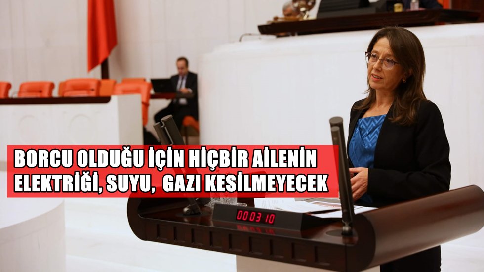HDP'li Ersoy: "Temel Hizmet Giderlerinden KDV Kaldırılsın!"